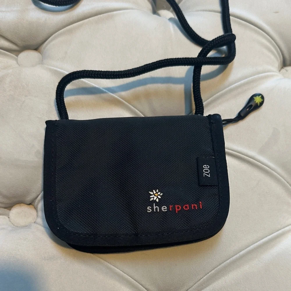 Sherpani Black Crossbody Bag with Floral Accent - Picture 2 of 3